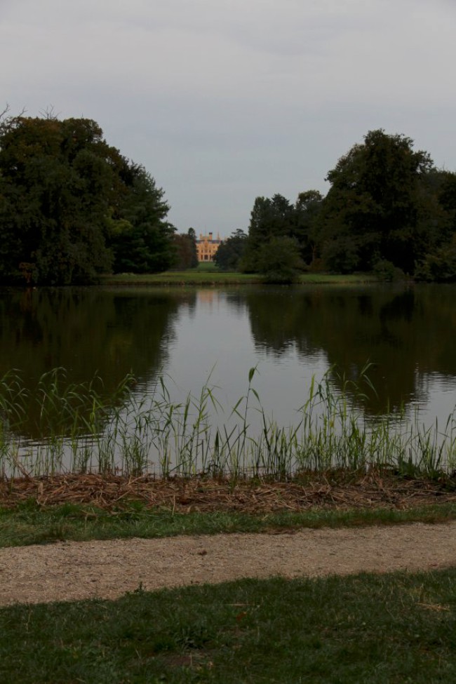 Zámek Lednice, zámecky park, Minaret, rozhledna, Pálava, Jižní Morava