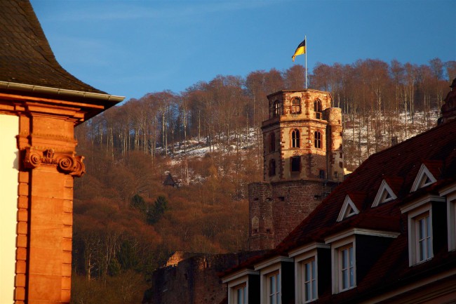 Stověžaté město Heidelberg, Bádensko-Württembersko, Německo