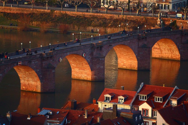 Stověžaté město Heidelberg, Bádensko-Württembersko, Německo