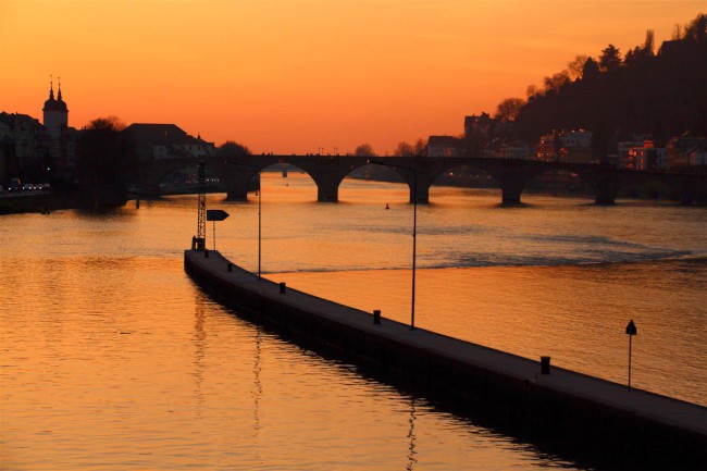 Stověžaté město Heidelberg, Bádensko-Württembersko, Německo