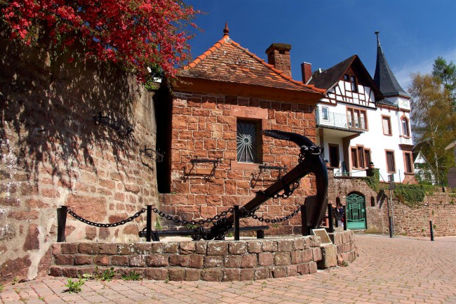 Nackersteinach a Dilsberg, Hesensko, Bádensko-Württembersko, Německo