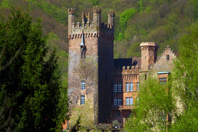 Nackersteinach a Dilsberg, Hesensko, Bádensko-Württembersko, Německo