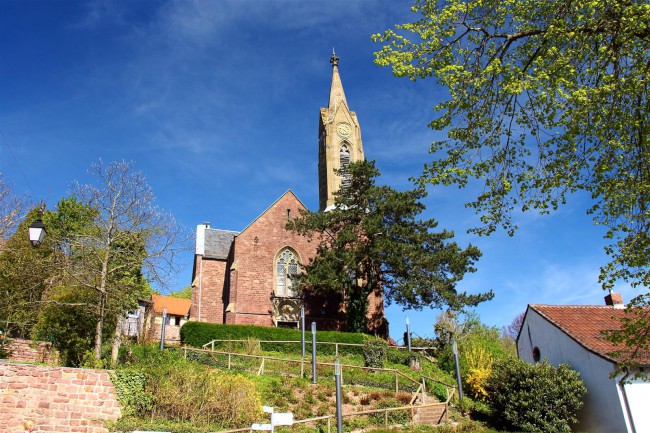 Nackersteinach a Dilsberg, Hesensko, Bádensko-Württembersko, Německo