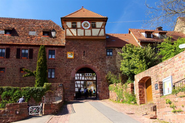 Nackersteinach a Dilsberg, Hesensko, Bádensko-Württembersko, Německo