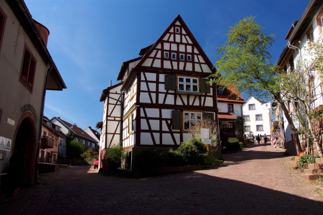 Nackersteinach a Dilsberg, Hesensko, Bádensko-Württembersko, Německo