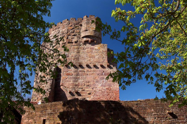 Nackersteinach a Dilsberg, Hesensko, Bádensko-Württembersko, Německo