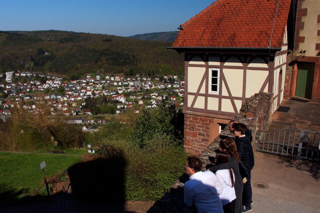 Nackersteinach a Dilsberg, Hesensko, Bádensko-Württembersko, Německo