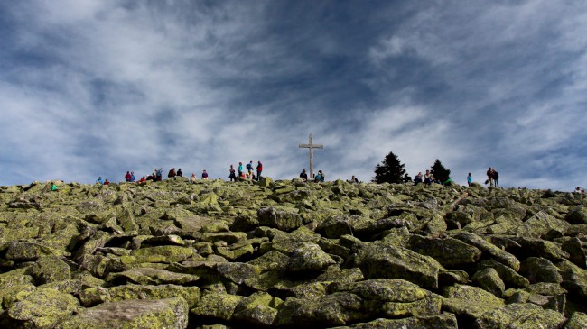 Výstup na Luzný, Bavorský les, Šumava, Německo