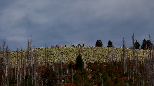 Výstup na Luzný, Bavorský les, Šumava, Německo