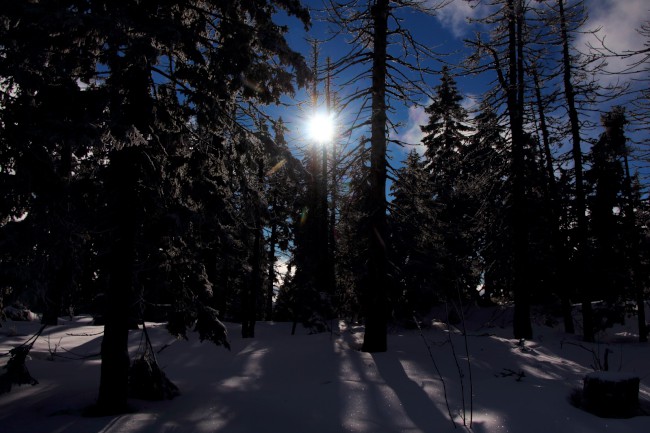 Výstup na Svaroh, Bavorský les, Šumava, Německo