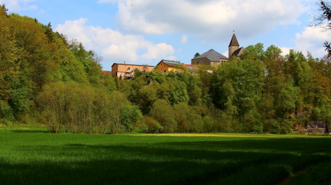 Lezení na skalách Alter Fritz, Frankenjura, Německo