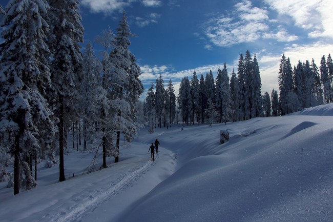 Výstup na horu Velký Roklan 1453m, Bavorský les, Německo