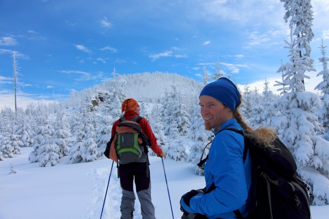 Výstup na horu Velký Roklan 1453m, Bavorský les, Německo