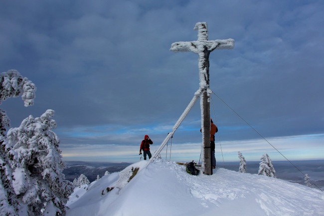Výstup na horu Velký Roklan 1453m, Bavorský les, Německo