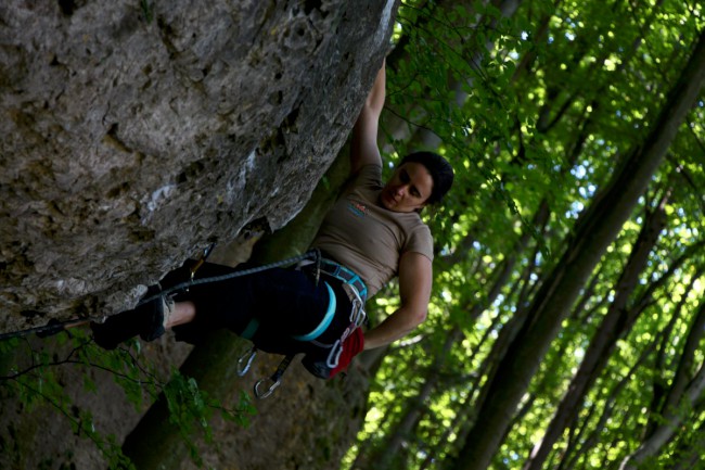 Betzenstein, lezení na skalách, Frankenjura, Německo