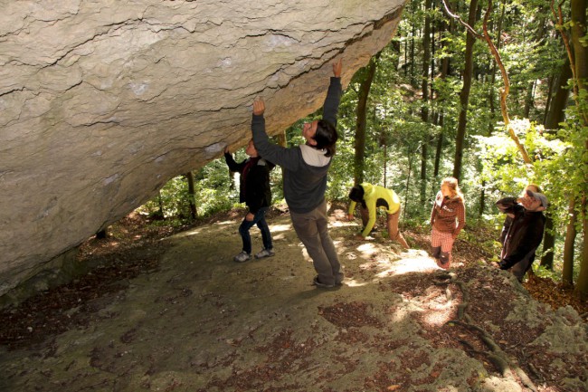 Signalstein, lezení na skalách, Frankenjura, Německo