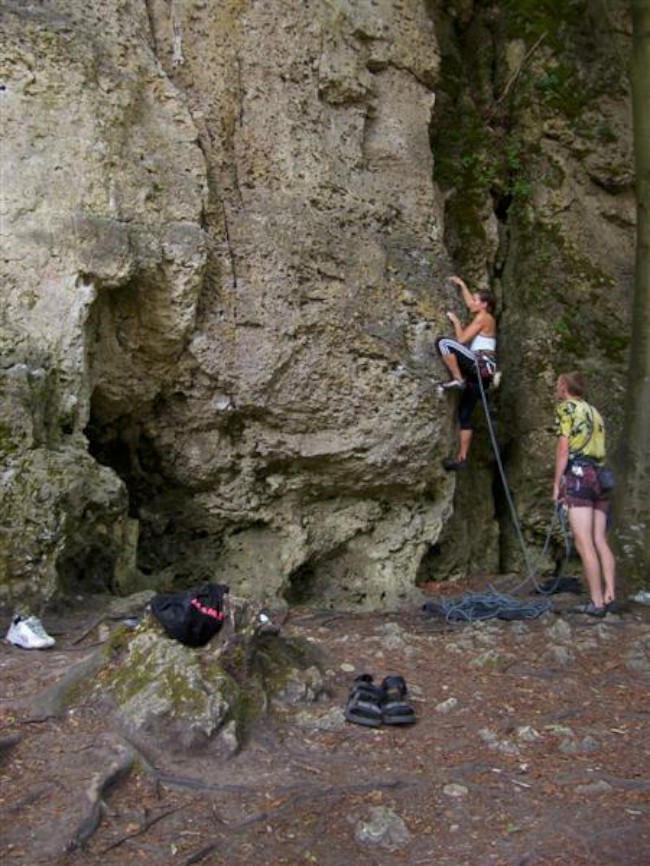 Lezení na skalách, Frankenjura, Německo