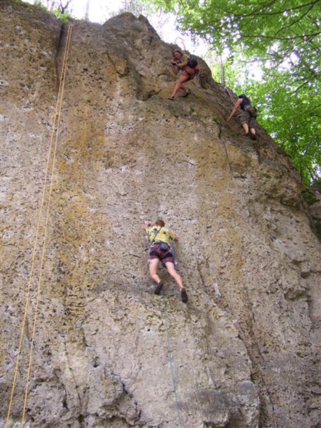 Lezení na skalách, Frankenjura, Německo