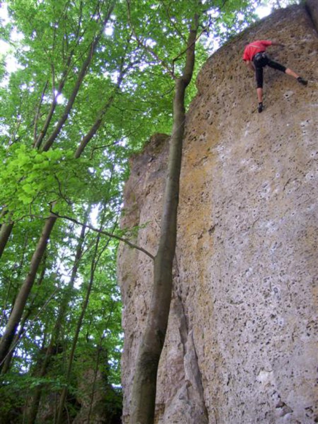 Lezení na skalách, Frankenjura, Německo