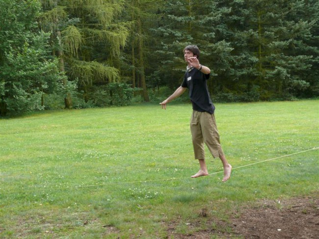 Slackline akce v Borském parku, Plzeň
