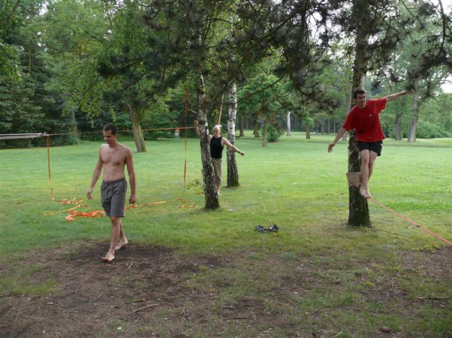 Slackline akce v Borském parku, Plzeň