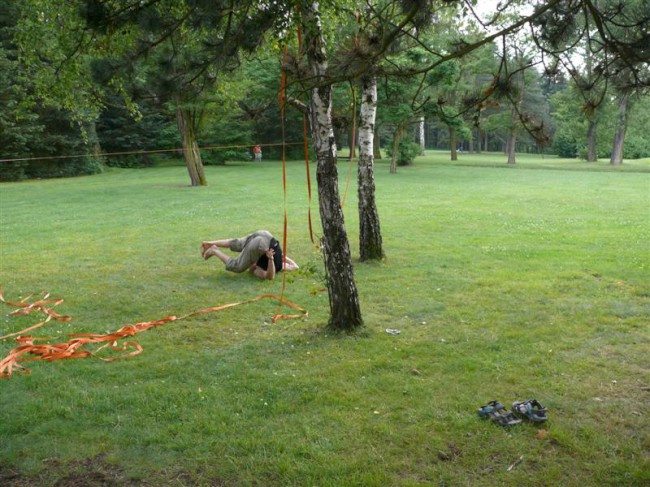 Slackline akce v Borském parku, Plzeň