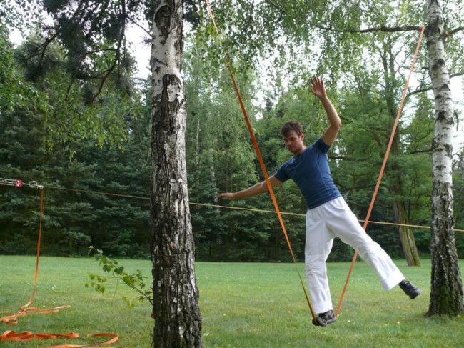 Slackline akce v Borském parku, Plzeň