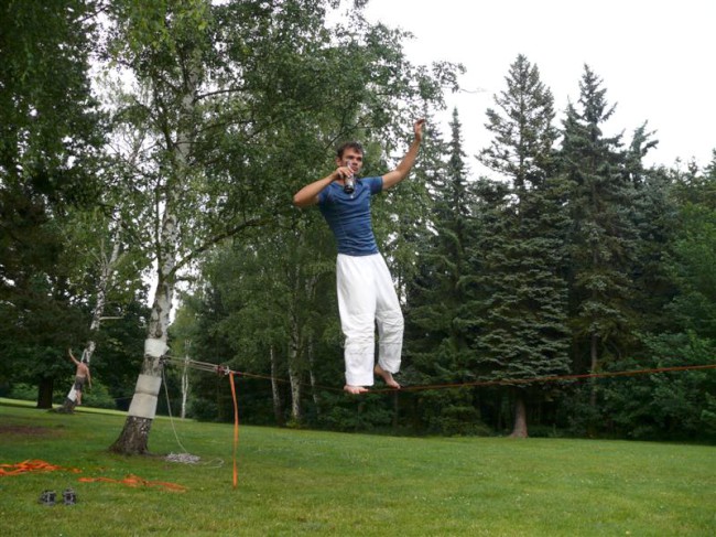 Slackline akce v Borském parku, Plzeň
