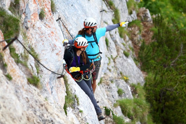 Výstup na Großer Donnerkogel, Intersport Klettersteig, Rakousko