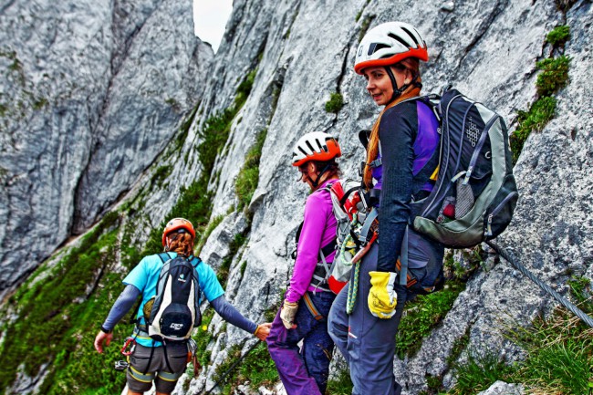 Výstup na Großer Donnerkogel, Intersport Klettersteig, Rakousko