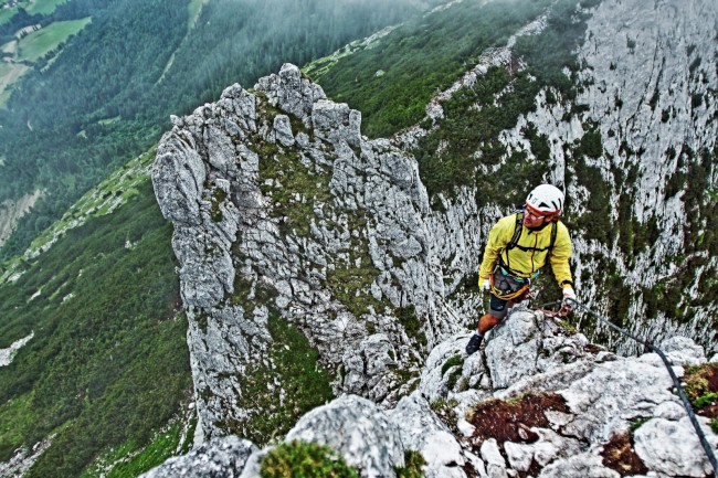 Výstup na Großer Donnerkogel, Intersport Klettersteig, Rakousko