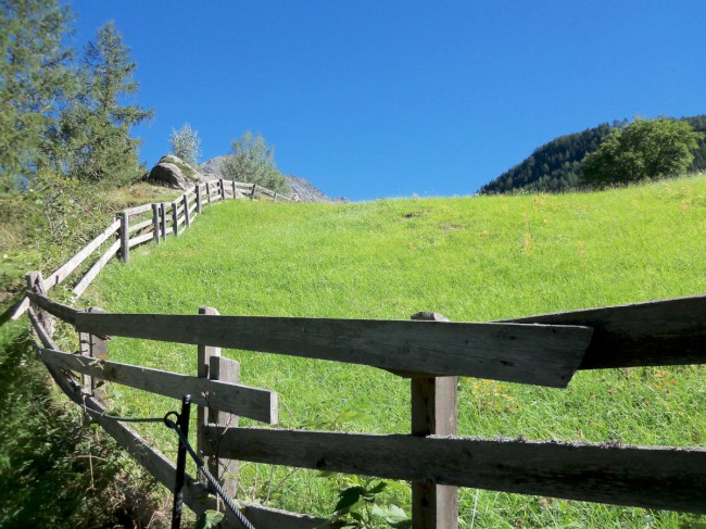 Klettersteig Reinhard Schiestl, sestup, Zajištěné cesty Längenfeld, Öetztálské Alpy, Tyrolsko, Rakousko