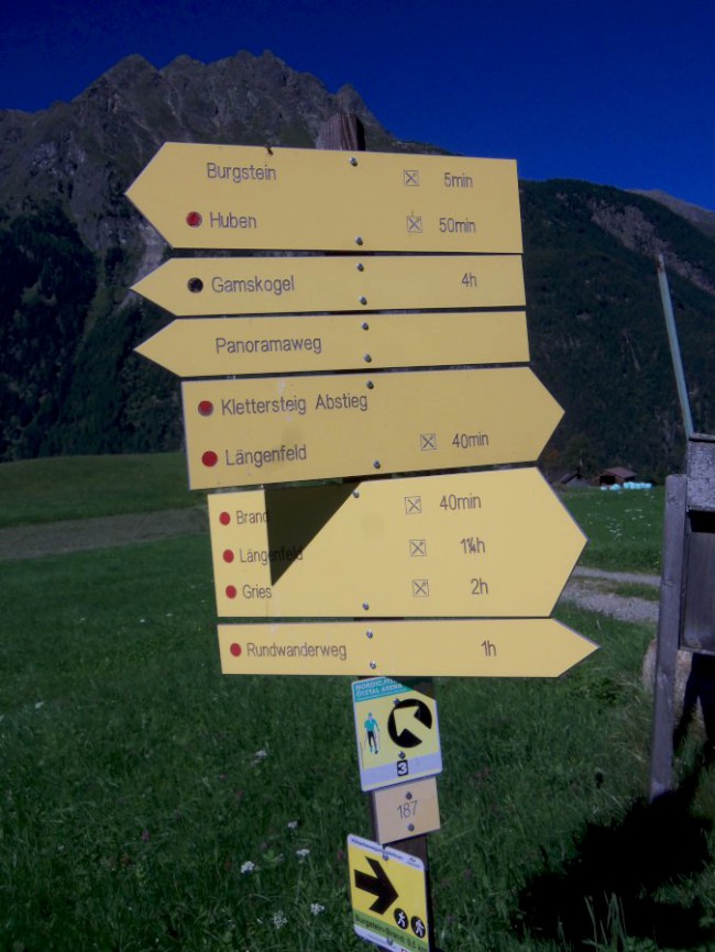Klettersteig Reinhard Schiestl, sestup, Zajištěné cesty Längenfeld, Öetztálské Alpy, Tyrolsko, Rakousko