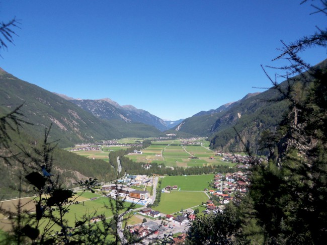 Klettersteig Reinhard Schiestl, sestup, Zajištěné cesty Längenfeld, Öetztálské Alpy, Tyrolsko, Rakousko