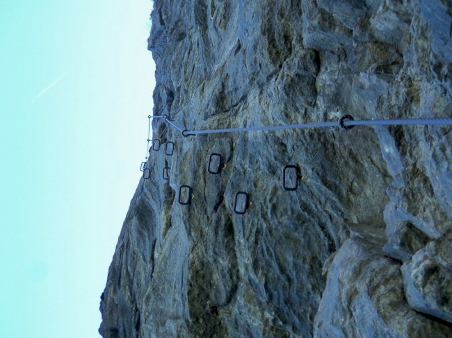 Klettersteig Reinhard Schiestl, výstup, Zajištěné cesty Längenfeld, Öetztálské Alpy, Tyrolsko, Rakousko