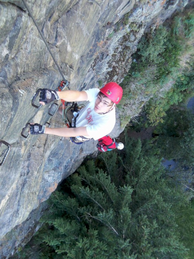 Klettersteig Reinhard Schiestl, výstup, Zajištěné cesty Längenfeld, Öetztálské Alpy, Tyrolsko, Rakousko