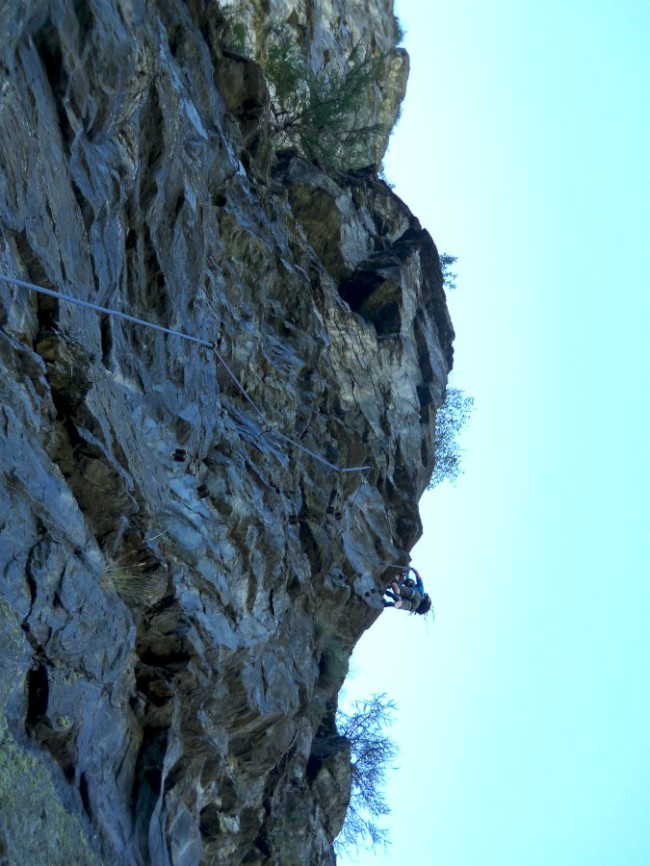 Klettersteig Reinhard Schiestl, výstup, Zajištěné cesty Längenfeld, Öetztálské Alpy, Tyrolsko, Rakousko