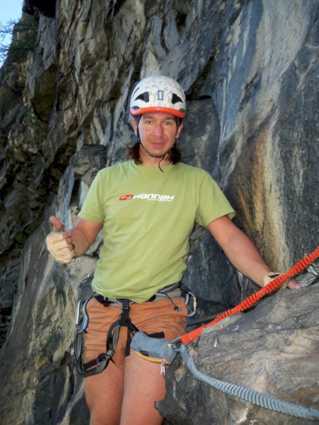 Klettersteig Reinhard Schiestl, výstup, Zajištěné cesty Längenfeld, Öetztálské Alpy, Tyrolsko, Rakousko