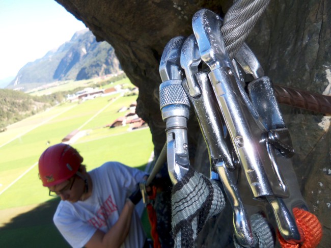 Klettersteig Reinhard Schiestl, výstup, Zajištěné cesty Längenfeld, Öetztálské Alpy, Tyrolsko, Rakousko