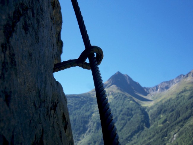 Klettersteig Reinhard Schiestl, výstup, Zajištěné cesty Längenfeld, Öetztálské Alpy, Tyrolsko, Rakousko