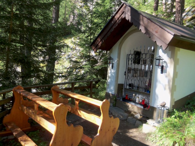 Klettersteig Lehner Wasserfall, Zajištěné cesty Längenfeld, Öetztálské Alpy, Tyrolsko, Rakousko