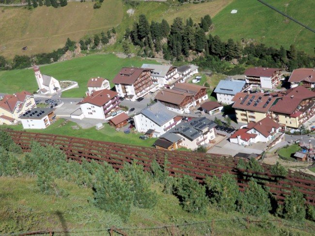 Breslauer hütte, Vratislavská chata, sestup Vent, Wildspitze, Öetztálské Alpy, Tyrolsko, Rakousko