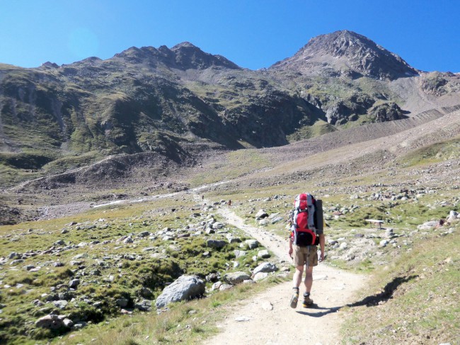 Breslauer hütte, Vratislavská chata, Wildspitze, Öetztálské Alpy, Tyrolsko, Rakousko