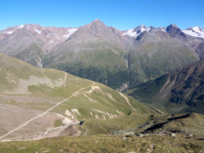 Breslauer hütte, Vratislavská chata, Wildspitze, Öetztálské Alpy, Tyrolsko, Rakousko