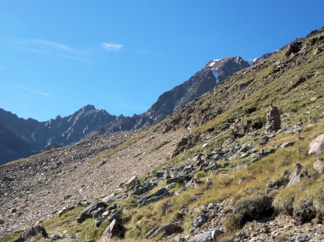 Breslauer hütte, Vratislavská chata, Wildspitze, Öetztálské Alpy, Tyrolsko, Rakousko