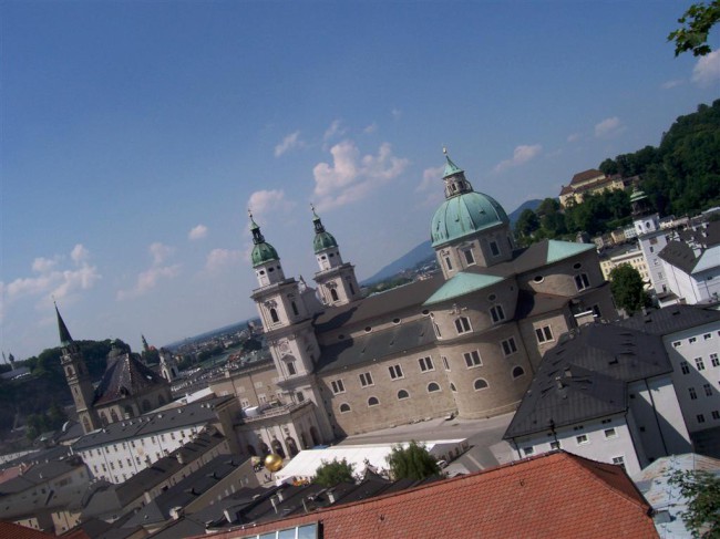 Návštěva města a hradu Salzburg, Berchtesgadenské Alpy, Rakousko