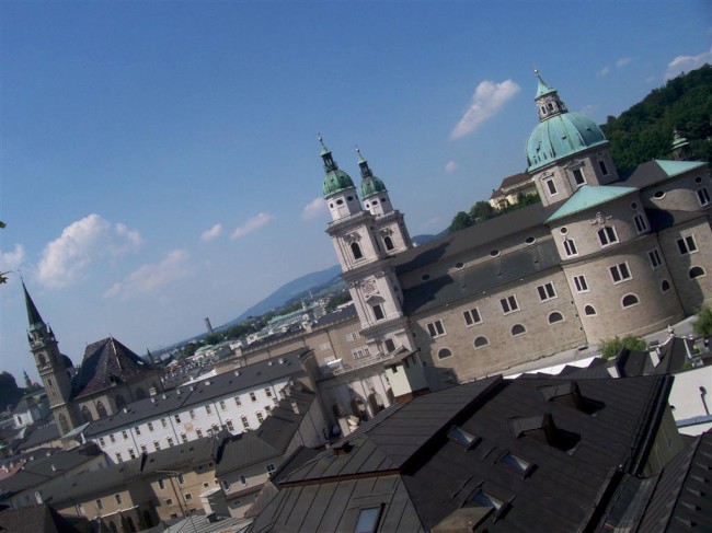 Návštěva města a hradu Salzburg, Berchtesgadenské Alpy, Rakousko