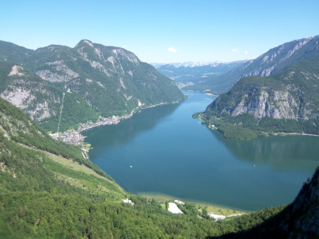 Seewand klettersteig, spodní část, Rakousko, Solná komora, Dachstein, Alpy