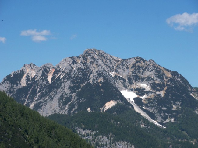 Seewand klettersteig, spodní část, Rakousko, Solná komora, Dachstein, Alpy