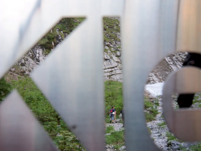 Hallstatské jezero, nástup na Seewand klettersteig, Rakousko, Solná komora, Dachstein, Alpy